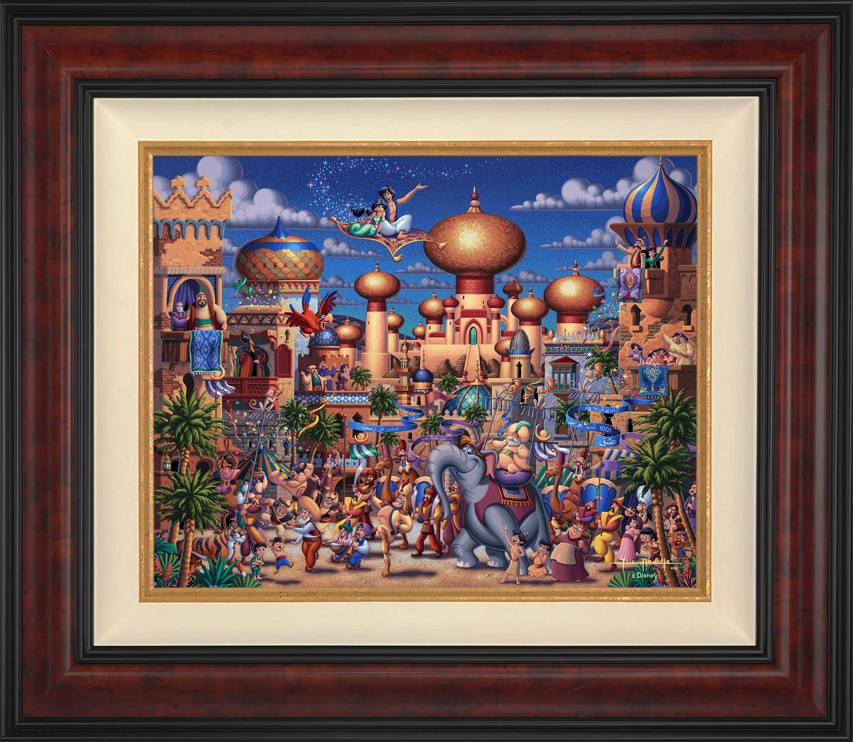 Aladdin Celebration in Agrabah Wall Art by Eric Dowdle by Eric Dowdle — Giclee On Canvas