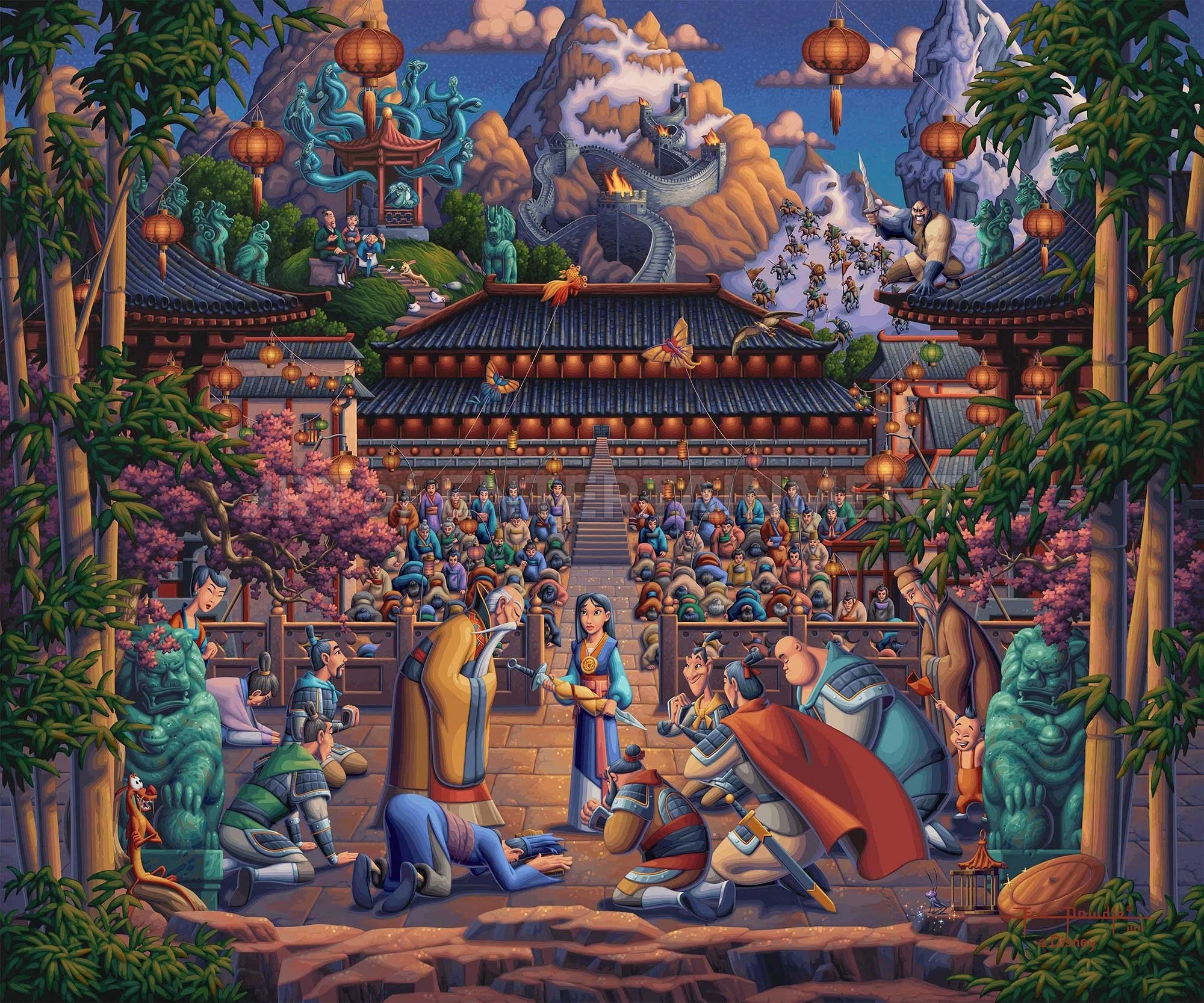 Mulan the Face in the Mirror by Eric Dowdle — Giclee On Canvas Artist Proof