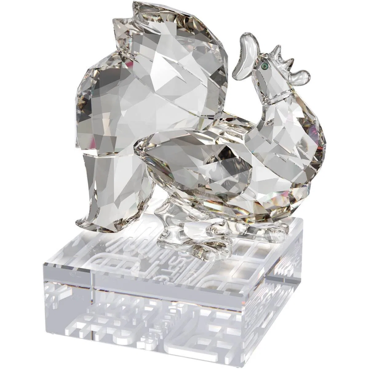 Chinese Zodiac - Rooster-Clear by Swarovski Crystal — Crystal