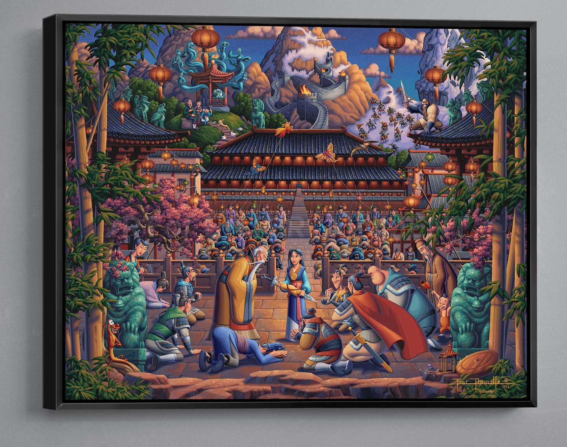 Mulan the Face in the Mirror by Eric Dowdle — Gallery Wrapped Giclee On Canvas