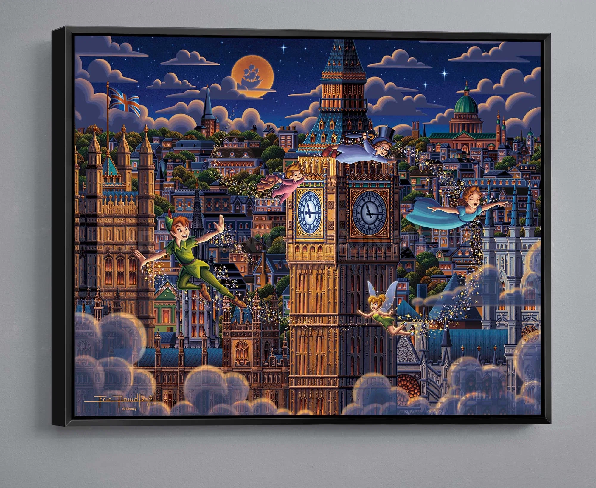 Peter Pan Learning to Fly by Eric Dowdle — Gallery Wrapped Giclee On Canvas
