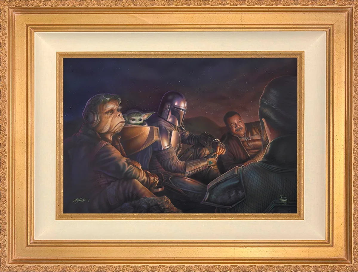 The Mandalorian ™ - An Uneasy Alliance Wall Art by Thomas Kinkade Studios by Thomas Kinkade Studios — Giclee On Canvas