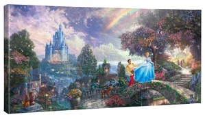 Thomas Kinkade Disney - Disney Cinderella Wishes Upon A Dream 