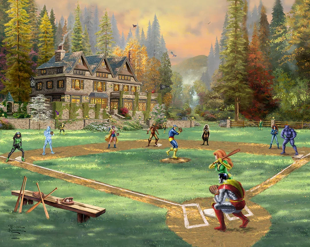 X-Men Wall Art by Thomas Kinkade Studios Gallery Wrap by Thomas Kinkade Studios — Giclee On Canvas
