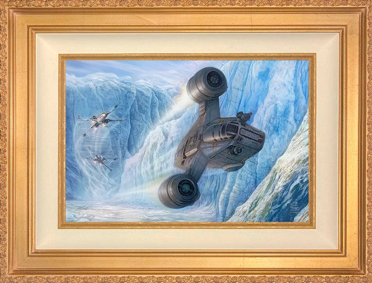 The Mandalorian™ - Cold Pursuit Wall Art by Thomas Kinkade Studios by Thomas Kinkade Studios — Giclee On Canvas