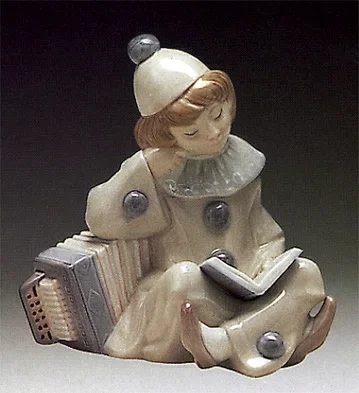 Girl with Accordion 1971-81 by Lladro — Porcelain Figurine