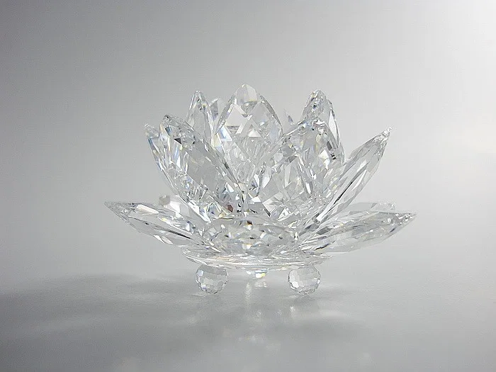 Swarovski Waterlily Candleholder Small by Swarovski Crystal — Crystal