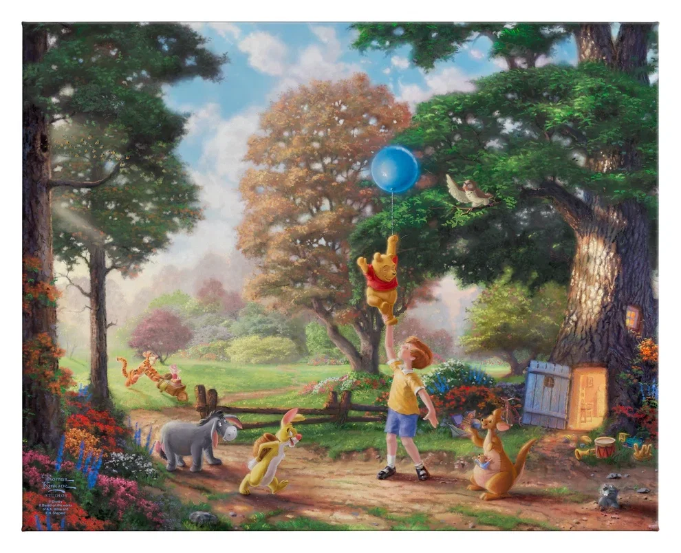 Winnie the Pooh II by Thomas Kinkade Disney — Gallery Wrapped Giclee On Canvas