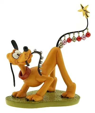 Plutos Christmas Tree Pluto Helps Decorate by WDCC Disney Classics