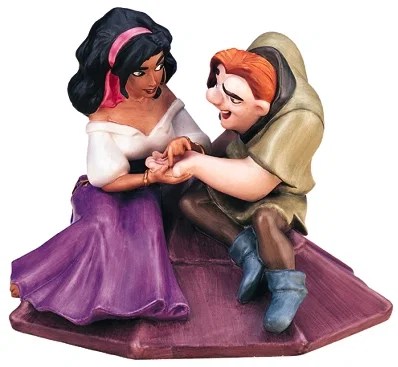 The Hunchback Of Notre Dame Esmerelda And Quasimodo Not A Single Monster Line by WDCC Disney Classics — Porcelain Figurine