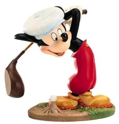 Canine Caddy Mickey Mouse What A Swell Day For A Game Of Golf by WDCC Disney Classics — Porcelain Figurine