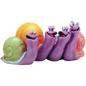 The Little Mermaid Snails Sing-Along Snails by WDCC Disney Classics