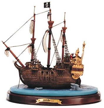 Peter Pan Captain Hook Ship Jolly Roger by WDCC Disney Classics — Porcelain Figurine