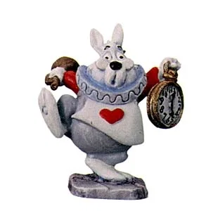 Alice In Wonderland White Rabbit Miniature by WDCC Disney Classics — Porcelain Figurine