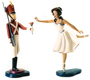 Fantasia 2000 Tin Soldier And Ballerina Gift Of Love by WDCC Disney Classics — Porcelain Figurine