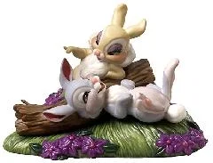 Bambi Thumper And Miss Bunny Twitterpated In The Springtime by WDCC Disney Classics — Porcelain Figurine