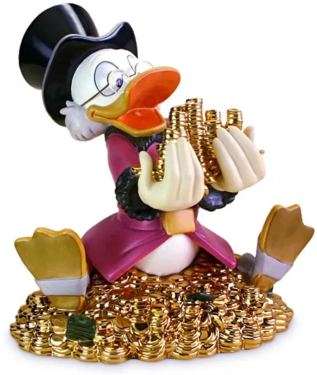 WDCC Disney Classics - Scrooge McDuck Money! Money! Money!