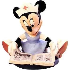 WDCC Disney Classics-First Aiders Minnie Mouse Student Nurse