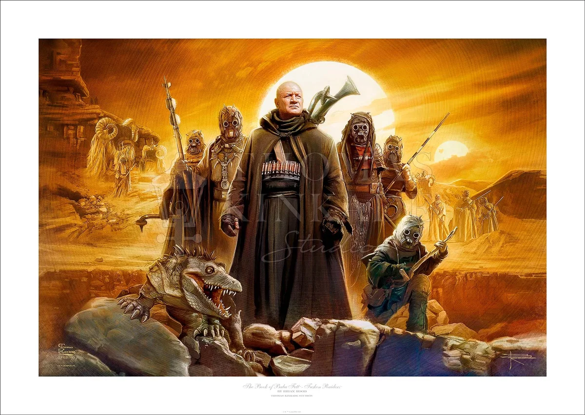 The Book of Boba Fett - Tusken Raiders by Thomas Kinkade Studios — Giclee On Canvas