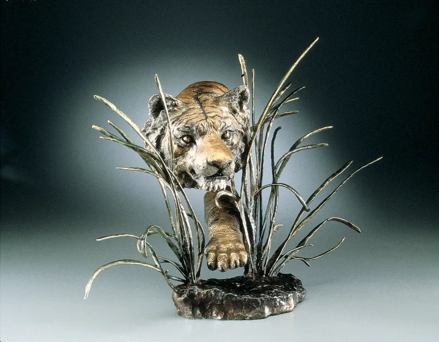 Shadow in the Grass by Mark Hopkins — Bronze Sculpture