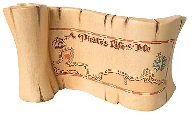 Pirates Of The Caribbean A Pirates Life For Me Title Scroll by WDCC Disney Classics — Porcelain Figurine
