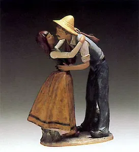 ○SHEPHERDESS○高さ２１cm○１９８７年◇ ◇ Antique Meissen Porcelain 2 Figurines Of Shepherd and