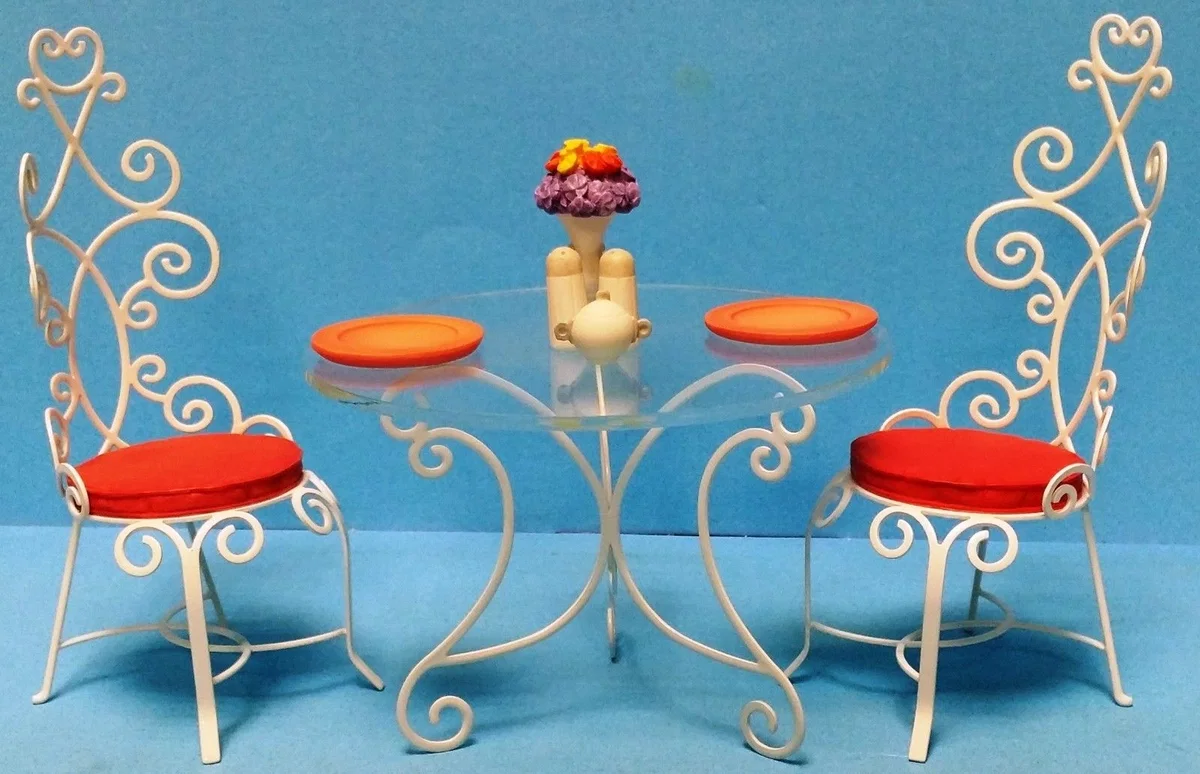 Mary Poppins Table and Chairs Accessory Set A Magical Setting by WDCC Disney Classics