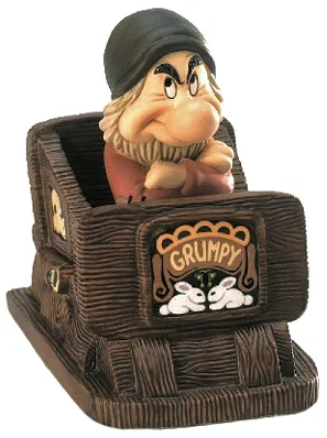 Grumpy in Snow White Hmph! I Ain't Scared From Fantasyland Hand Signed by WDCC Disney Classics — Porcelain Figurine