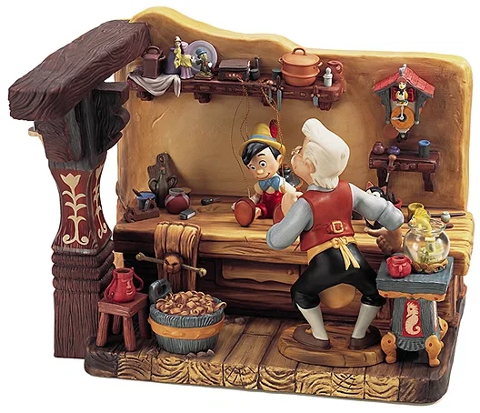 Pinocchio Geppettos Workshop The Finishing Touch by WDCC Disney Classics — Porcelain Figurine