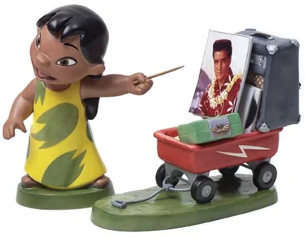 Lilo And Stitch Lilo And Wagon Elvis Presley Was A Model Citizen by WDCC Disney Classics
