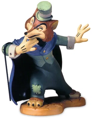 Pinocchio J. Worthington Foul Fellow Felonious Fox by WDCC Disney Classics — Porcelain Figurine