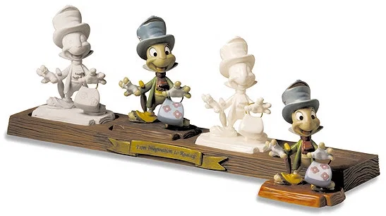 Jiminy Cricket Progression From Imagination To Reality by WDCC Disney Classics — Porcelain Figurine