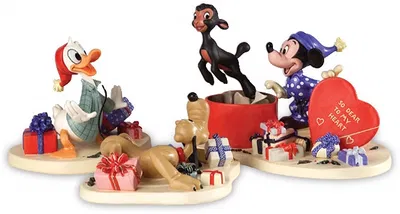WDCC Disney Classics - Mickey,Donald,Pluto And Danny The Lamb A Heartfelt Surprise