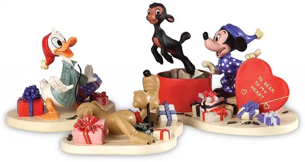 WDCC Disney Classics - Mickey,Donald,Pluto And Danny The Lamb A Heartfelt Surprise