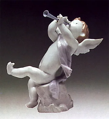 Angel With Clarinet 1972-88 by Lladro — Porcelain Figurine