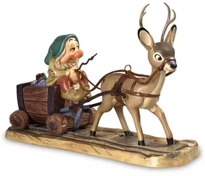 WDCC Disney Classics - Snow White Sleepy with Deer Drawn Cart In a Mine In a Mine