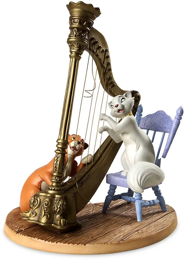 The Aristocats Duchess And Omalley Plucking The Heart Strings by WDCC Disney Classics — Porcelain Figurine