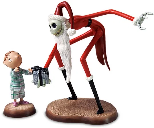 The Nightmare Before Christmas Santa Jack And Timmy A Ghoulish Gift by WDCC Disney Classics — Porcelain Figurine
