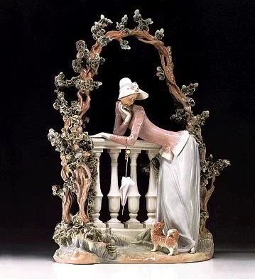 In The Balustrade  1974-98 *** by Lladro — Porcelain Figurine