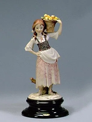 Girl with Apples by Giuseppe Armani