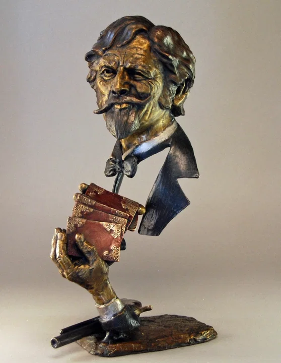A Friendly Wager by Mark Hopkins — Bronze Sculpture