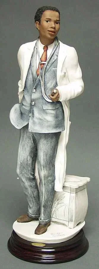 African American Doctor by Giuseppe Armani — Sculpture