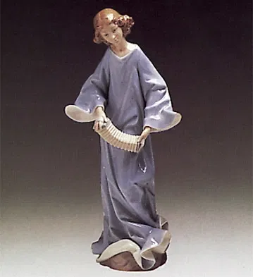 Lladro - Angel With Accordian 1976-85