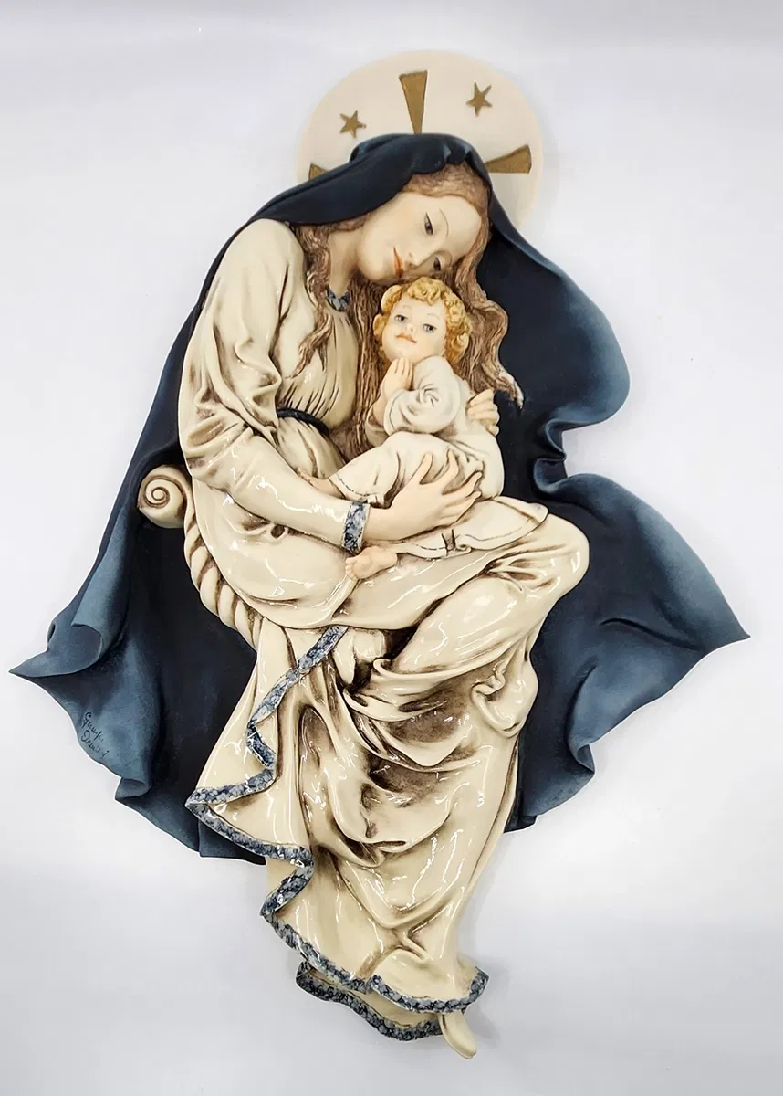 Madonna With Child Wall Plaque by Giuseppe Armani | Elegant