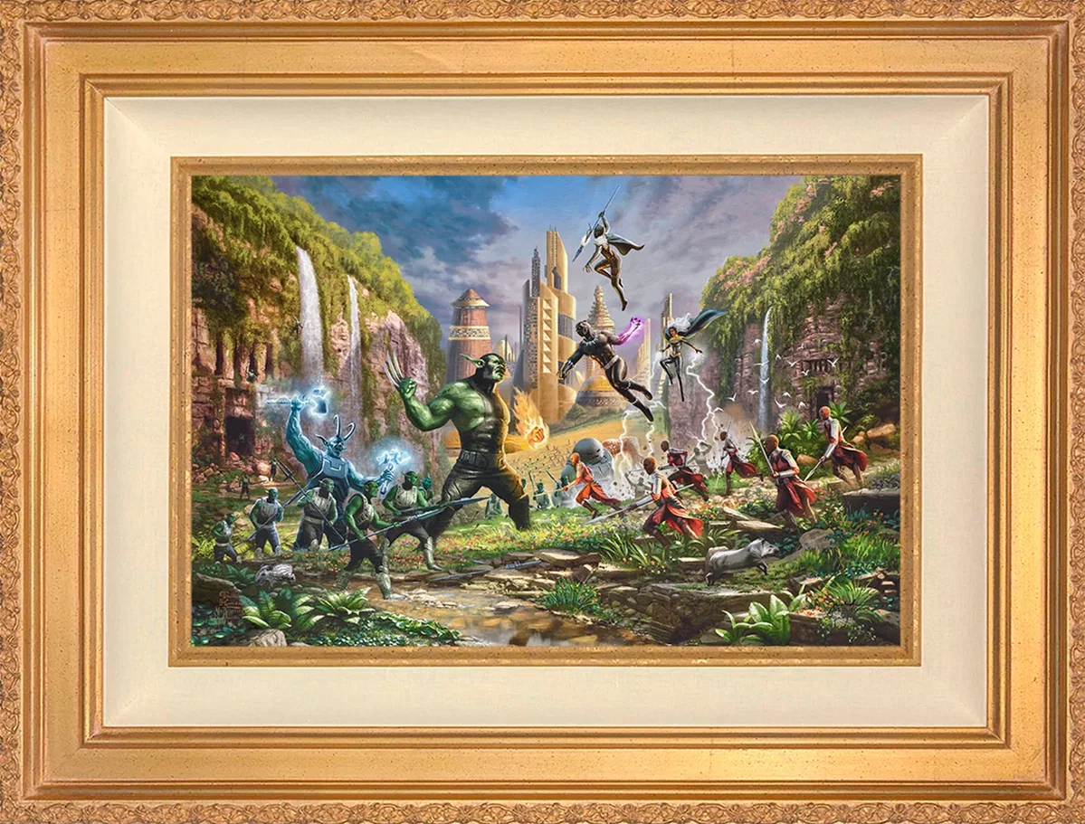 Battle for Wakanda Wall Art by Thomas Kinkade Studios by Thomas Kinkade Studios — Giclee On Canvas