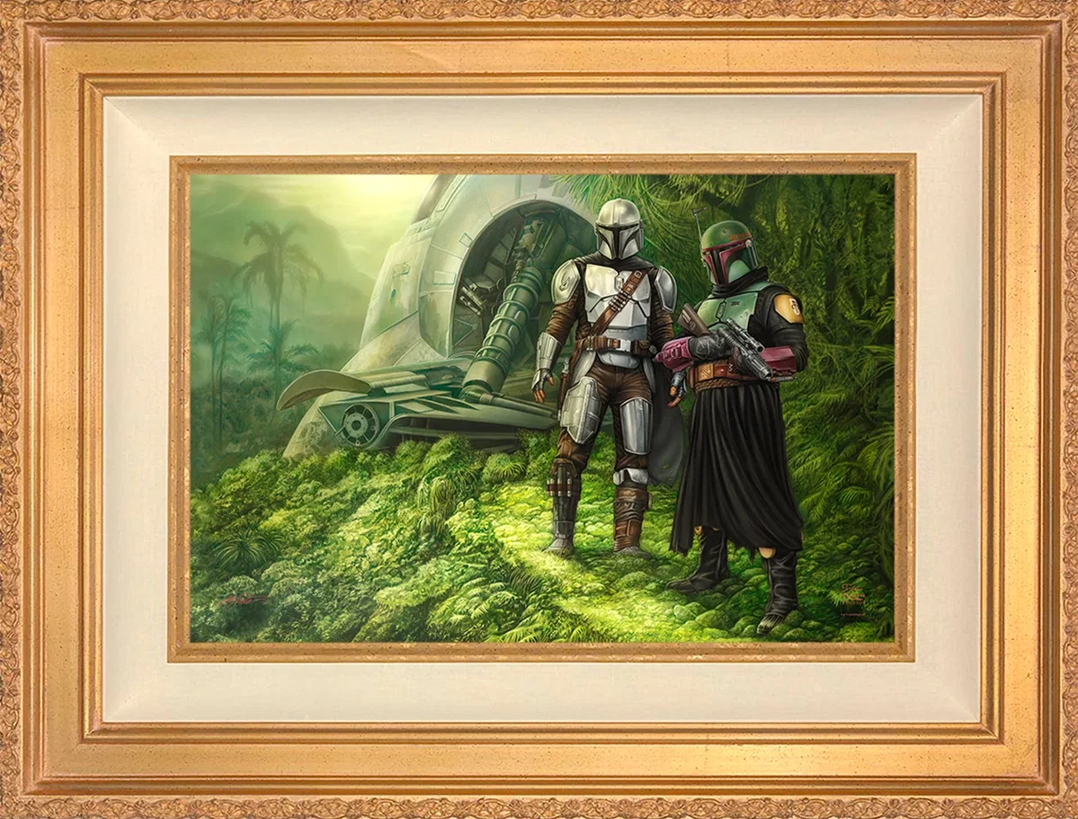 The Mandalorian ™ - Brothers in Arms Wall Art by Thomas Kinkade Studios by Thomas Kinkade Studios — Giclee On Canvas