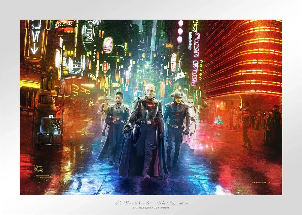 Obi-Wan Kenobi - The Inquisition by Thomas Kinkade Studios — Giclee On Canvas