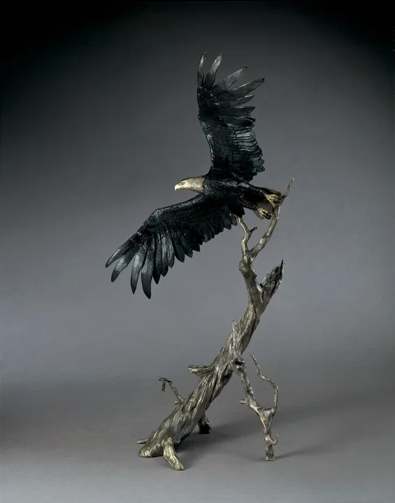 Into the Wind by Mark Hopkins — Bronze Sculpture