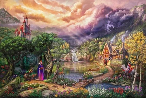 Thomas Kinkade Disney - The Evil Queen
