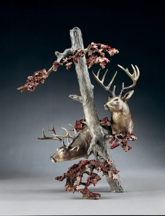 Down Wind by Mark Hopkins — Bronze Sculpture